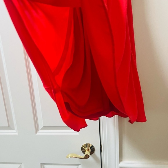 Express Red Halter Strapless Sundress - Picture 4 of 8